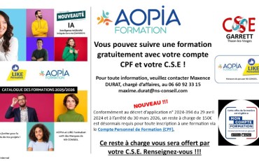Formations certifiantes AOPIA