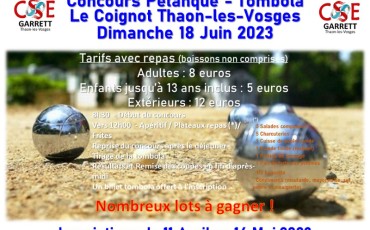 TOURNOI PETANQUE