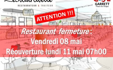 FERMETURE RESTO
