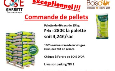 Commande Flash PELLETS