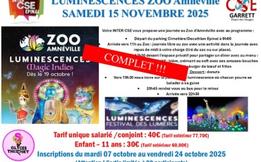 Soirtie ZOO AMNEVILLE