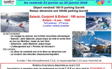 week end ski 2026