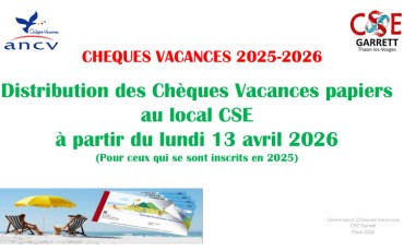 distribution cheques vacances 2026