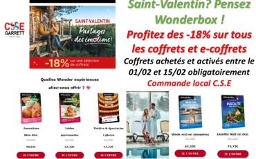 WONDERBOX promo St Valentin