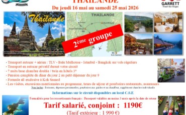 Séjour en Thaïlande