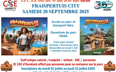 Sortie FRAISPERTUIS
