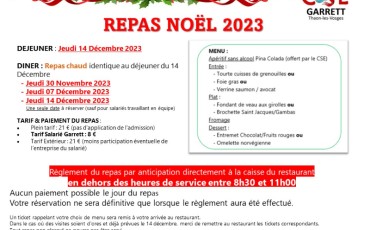 REPAS NOEL 2023