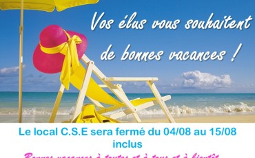BONNES VACANCES