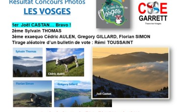 Resultat concours photos