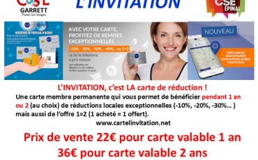 CARTE L'INVITATION