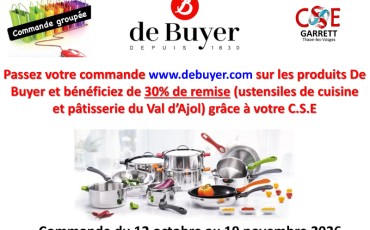 Commande vente groupe DE BUYER