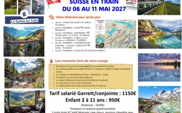 Traversée de la Suisse en train 2027