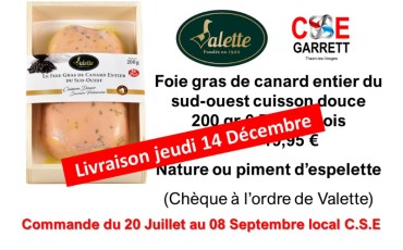 LIVRAISON FOIE GRAS