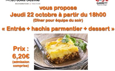 REPAS SOIR OCTOBRE