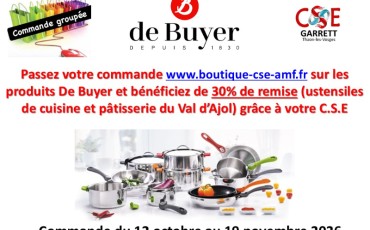 Commande groupée DE BUYER