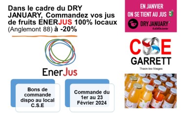 COMMANDE JUS DE FRUITS LOCAUX