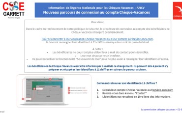 Nouvelle proécdure connexion ANCV