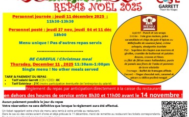 REPAS DE NOEL 2025