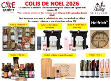 COLIS DE NOEL 2026