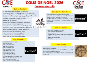 COLIS DE NOEL 2026