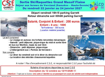 WEEK END SKI 2027