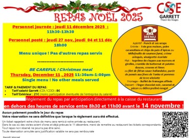 REPAS NOEL 2025