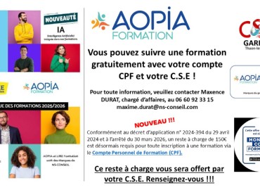 Formation certifiante AOPIA