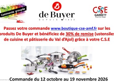 Commande groupée DE BUYER