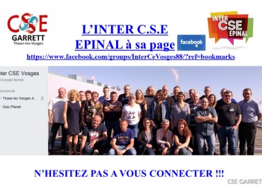 Votre INTER C.S.E a sa page FACEBOOK !