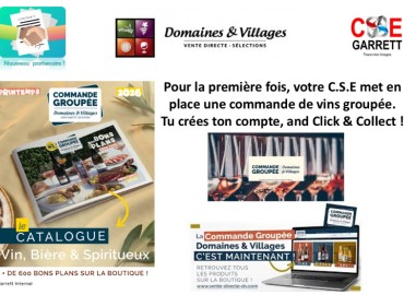 Vente groupée vins et bières DOMAINES & VILLAGES