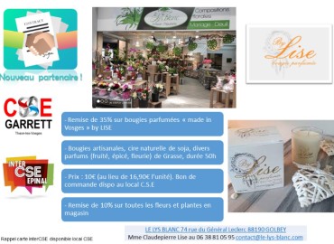 Commande bougies BY LISE